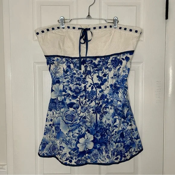 Anthropologie Maeve Strapless Mini Dress